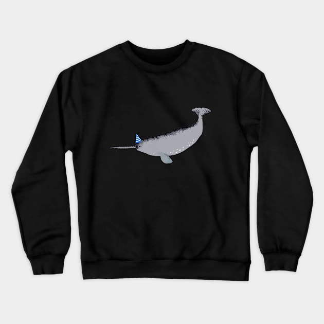 Cute Narwhal Crewneck Sweatshirt by LittleForest